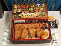 大海老フライ＆三元豚の味噌ヒレカツ弁当の写真