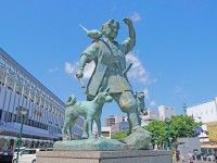 JR岡山駅 桃太郎像の写真