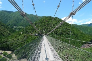 谷瀬つり橋の写真