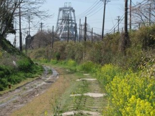 三池炭鉱専用鉄道敷跡の写真