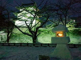 弘前城雪燈籠まつりの写真