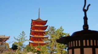厳島神社五重塔の写真