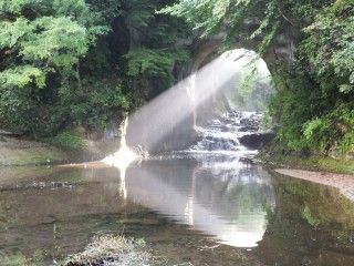 濃溝の滝（亀岩の洞窟）の写真