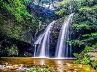 月待の滝の写真