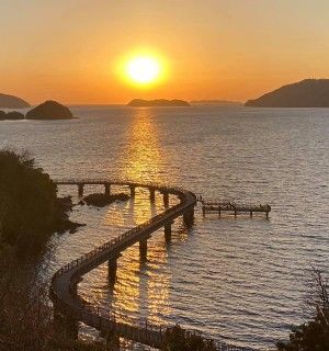 海上遊歩道（プロムナード）の写真