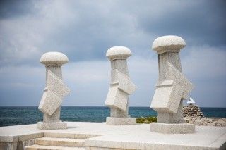 菊港・波しぐれ三度笠の写真