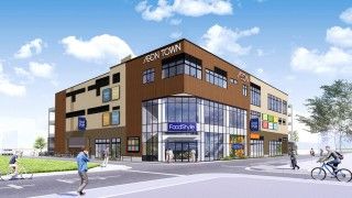 イオンタウンあびこ駅前の写真