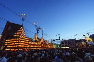 二本松の提灯祭りの写真