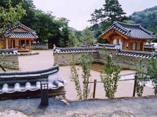 韓国庭園の写真