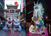 横浜・山下公園の新年イベント「横浜春節祭2026」の風物詩「祈願獅子舞」が山下公園に登場