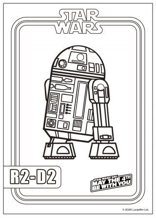 塗り絵イメージR2-D2