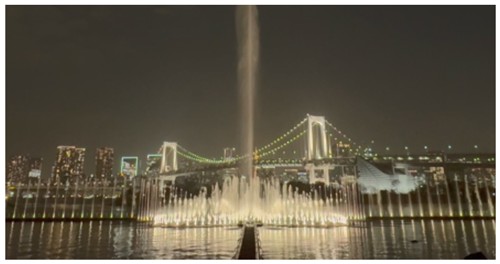 お台場海浜公園の新たなランドマークとなる噴水「東京アクアシンフォニー」運用開始