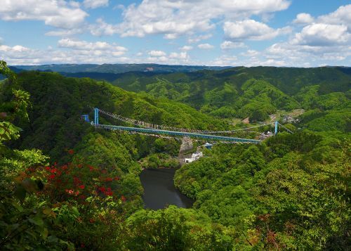 竜神峡の新緑