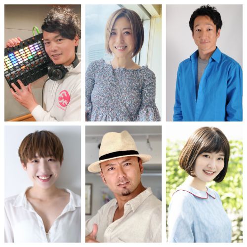応援リポーター(上段左から鈴木裕介 、鈴木まひる 、藤田優一 、下段左から村山水生 、令和応援団 龍口健太郎 、長友愛莉）