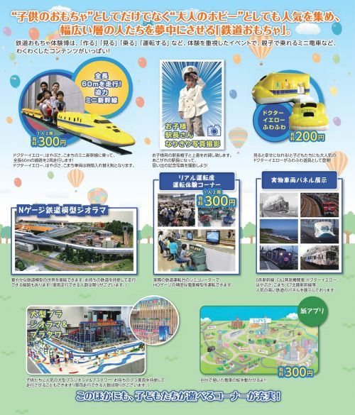 鉄道おもちゃ体験博 内容一覧