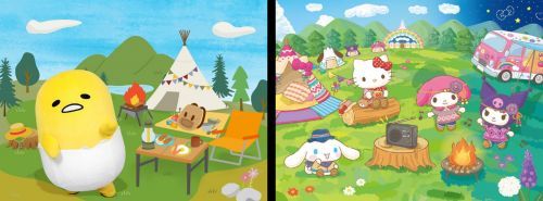 （左）「ぐでたまのぐでぐでChillキャンプ」ビジュアル（右）スペシャルラジオ 「キャンピング・NOW・トーク♪」