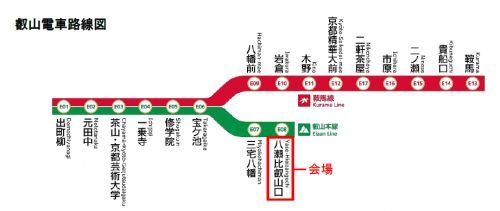 叡山電車路線図