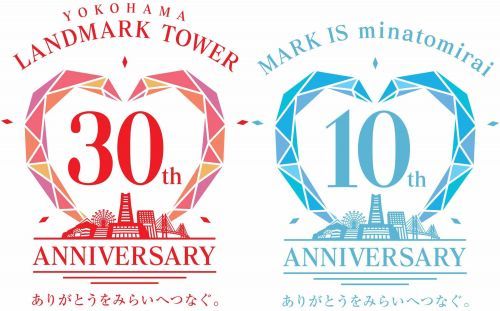 周年記念ロゴ（横浜ランドマークタワー、MARK IS みなとみらい）