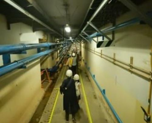 ▼下水道探検ツアー※昨年度の様子