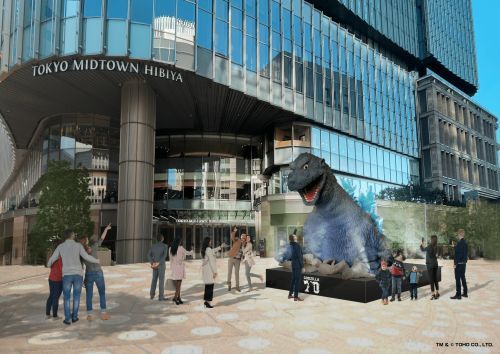 ＜夜＞ゴジラハーフ立像セットイメージ