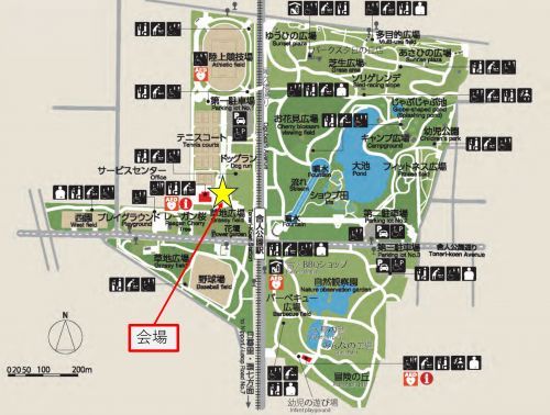 舎人公園MAP