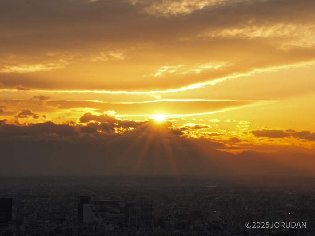 ダイヤモンド富士 撮影2025年1月27日