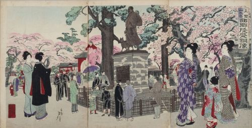 「上野山王台西郷隆盛銅像」楊斎延一／画　明治32年（1899）
