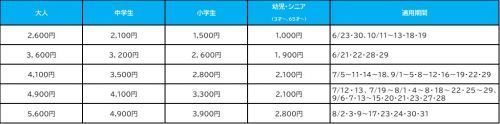 東京サマーランド1Dayパスご案内