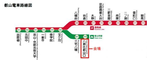 叡山電車路線図