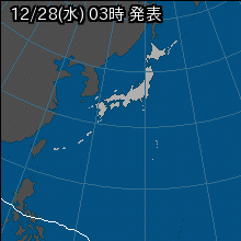台風26号の天気図