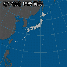 台風4号の天気図